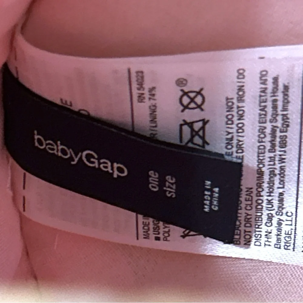 Baby‎ GAP Cream Rabbit Face Handbag w Woven, pink interior & Bunny Shape